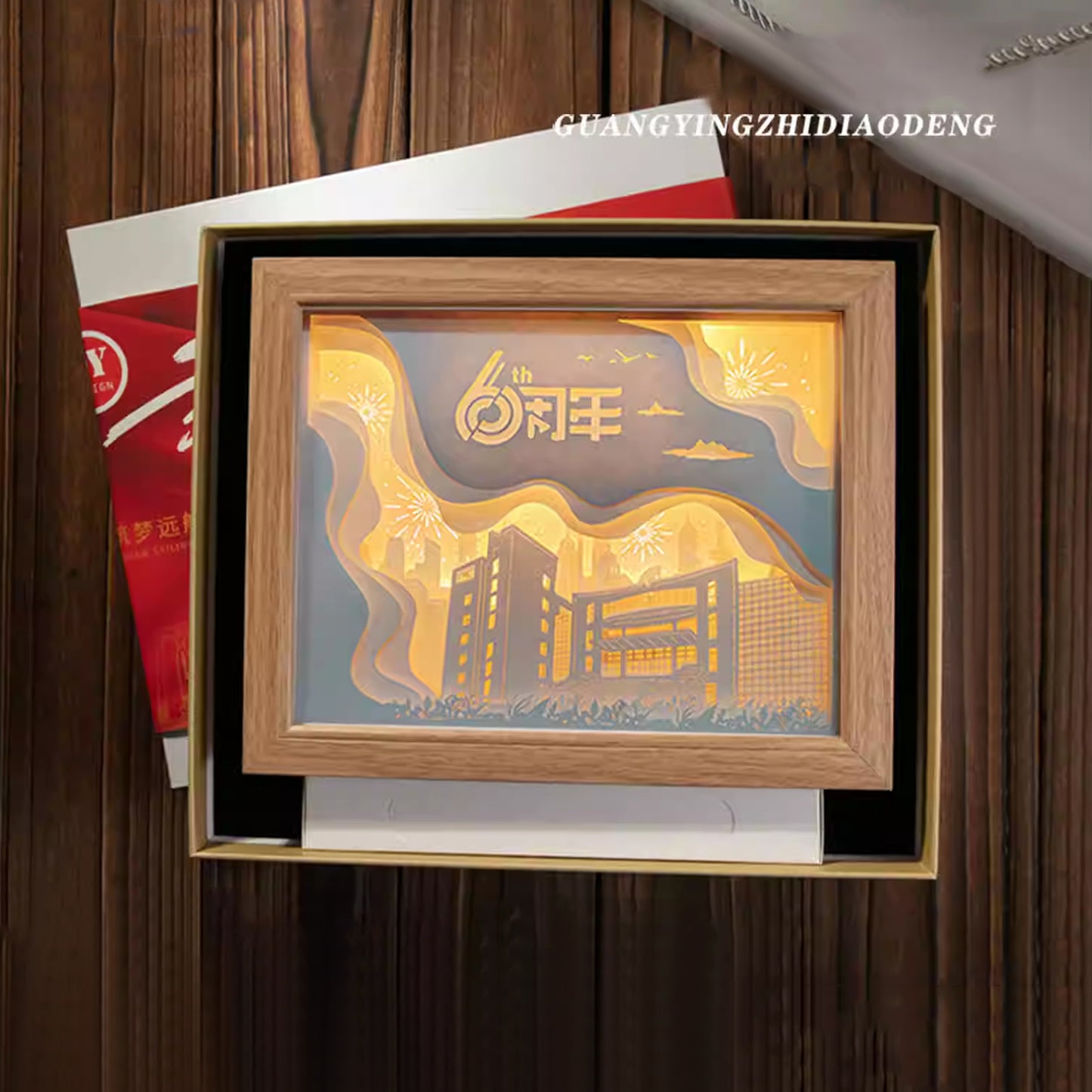 Custom Handmade Paper Sculpture Lamp - Creative DIY Gift & Festival Night Light