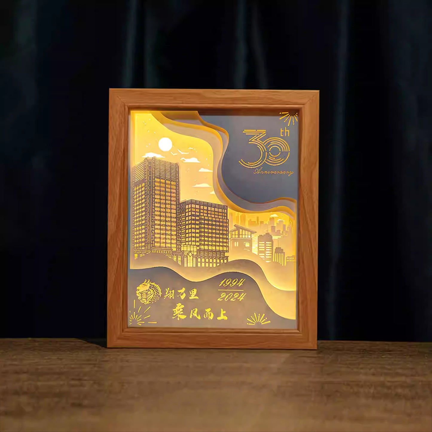 Custom Handmade Paper Sculpture Lamp - Creative DIY Gift & Festival Night Light