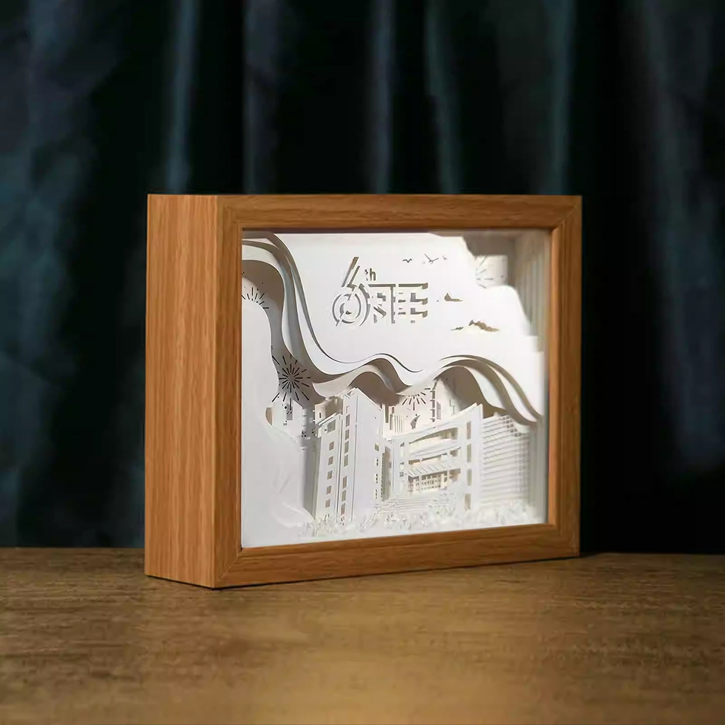 Custom Handmade Paper Sculpture Lamp - Creative DIY Gift & Festival Night Light