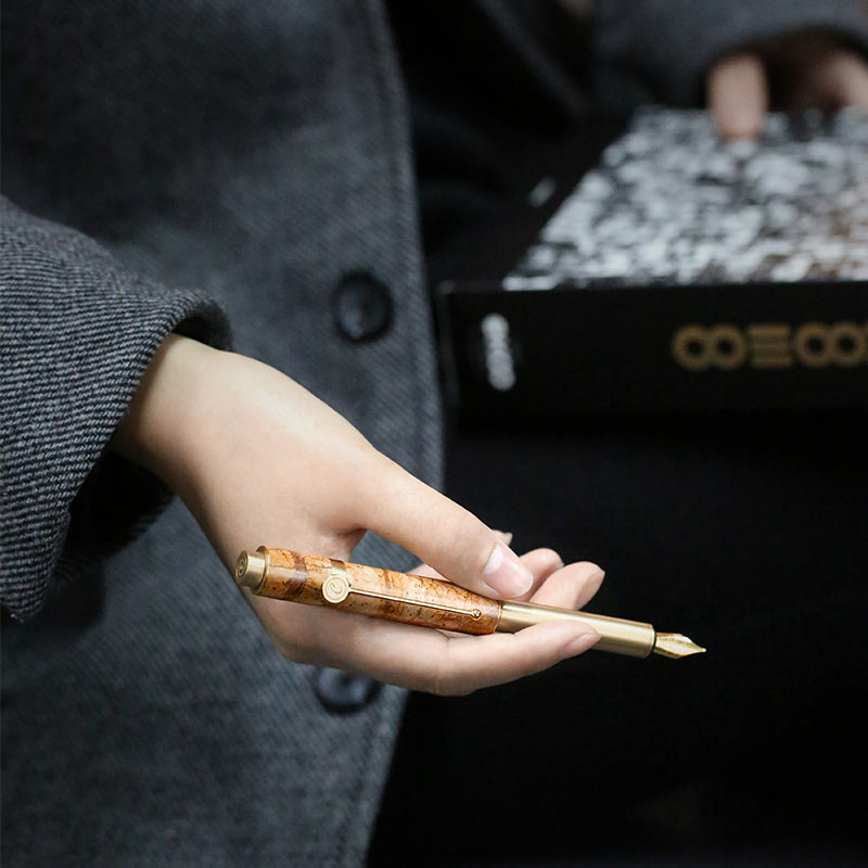 Marble Qiu Shi Portable Fountain Pen Set Luxury & High-Quality Business Gifts