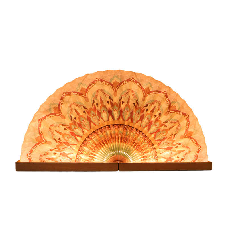 Dunhuang Cultural and Creative Gifts Fan Lamp Customized Birthday Gifts for Elders High-end National Trendy Ancient Style Night Light Souvenirs