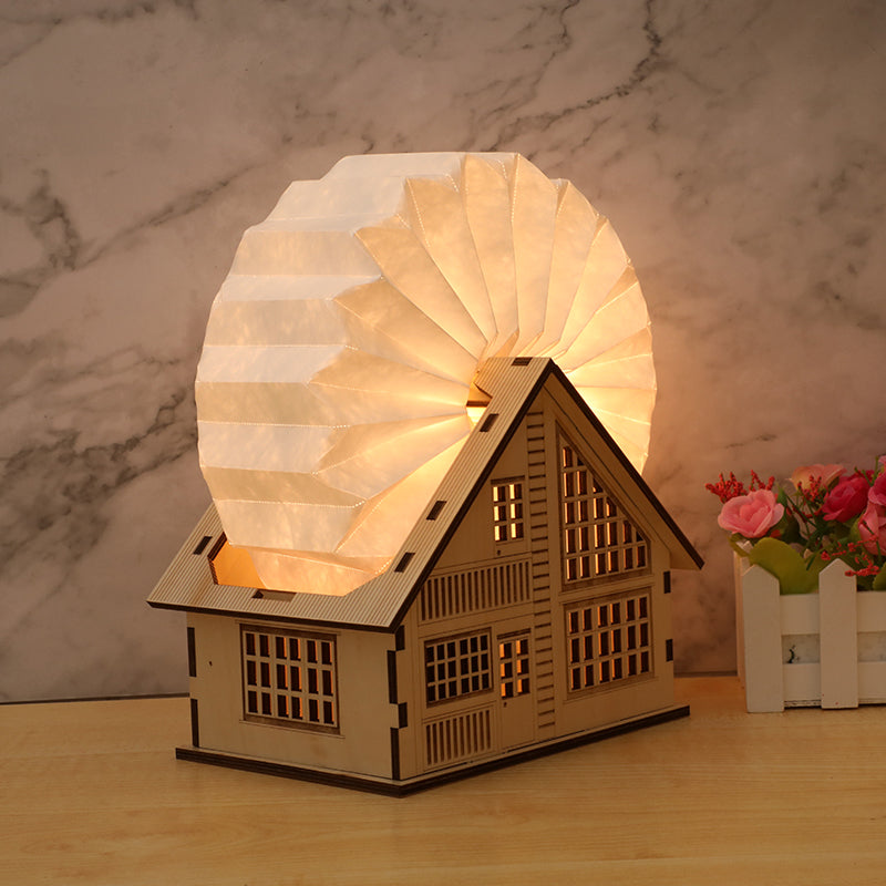 Customized gift house lamp·DIY assembled American night lamp·Creative book lamp·Ornament table lamp