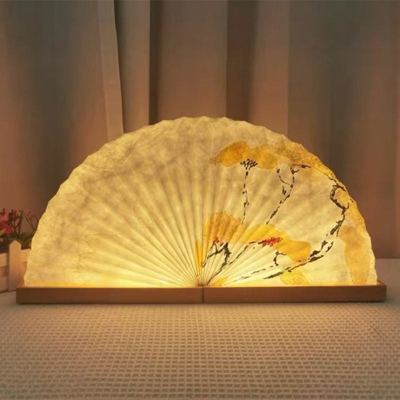 Custom Fan-Shaped Paper Lamp