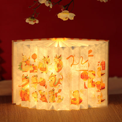 New Year of the Snake Gift Portable Folding Lamp·Chinese Handicrafts·High-end Souvenirs