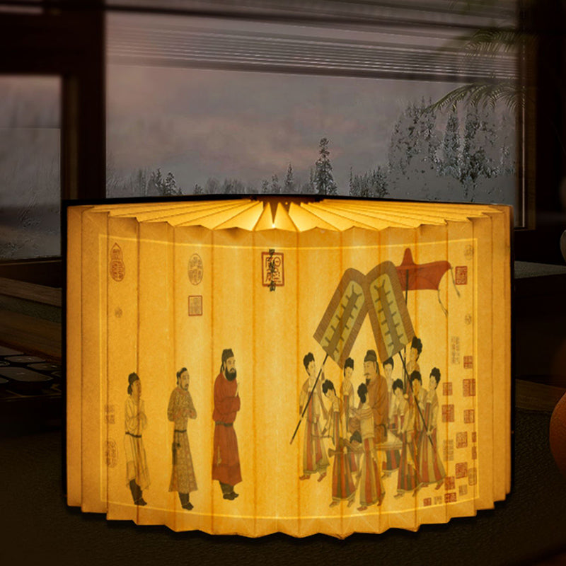 High-grade gift paper sculpture book lamp museum lamp cultural and creative picture personalized customization