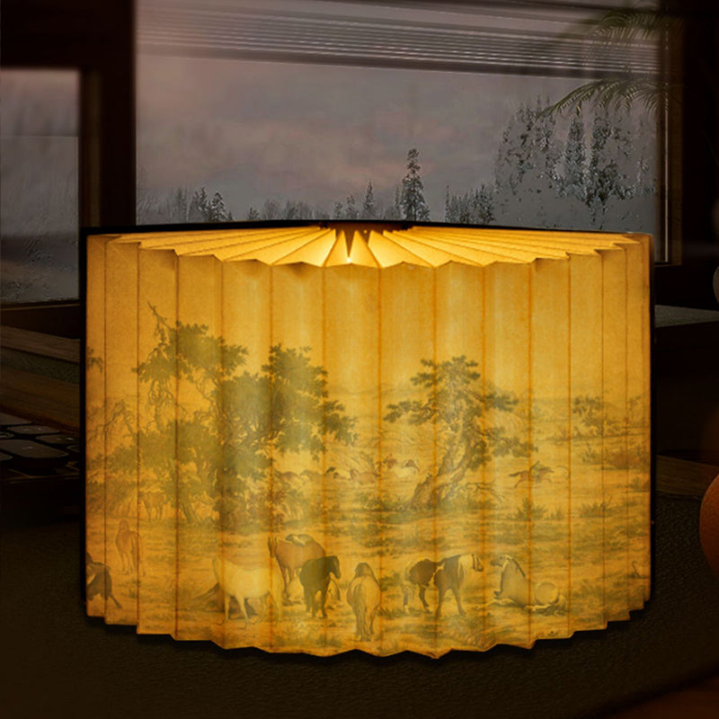 Creative high-end gifts for leaders, elders and parents, Chinese style classical book lamps, customized gifts, practical handmade gifts