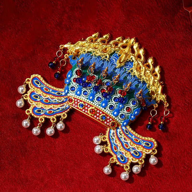 Empress Xiaoduan Phoenix Crown Fridge Magnet, Palace Museum Cultural Gift & Home Decor Souvenir