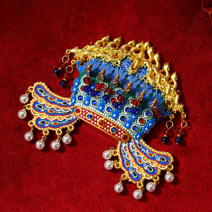 Empress Xiaoduan Phoenix Crown Fridge Magnet, Palace Museum Cultural Gift & Home Decor Souvenir