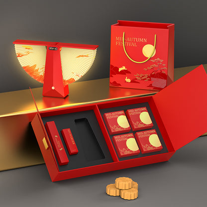 Chinese ancient art lamp·New creative book lamp·Mid-Autumn Festival high-end mooncake gift box·Customizable LOGO