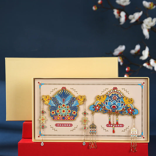 Palace Museum Metal Phoenix Crown Fridge Magnet, Beijing Cultural Souvenir Gift