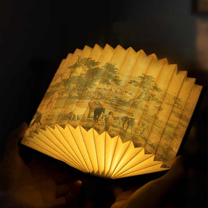 Creative high-end gifts for leaders, elders and parents, Chinese style classical book lamps, customized gifts, practical handmade gifts