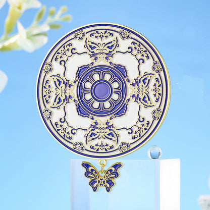 Chinese Palace Museum Style Mirror Comb Kit, Ancient Wind Travel Souvenir Gift