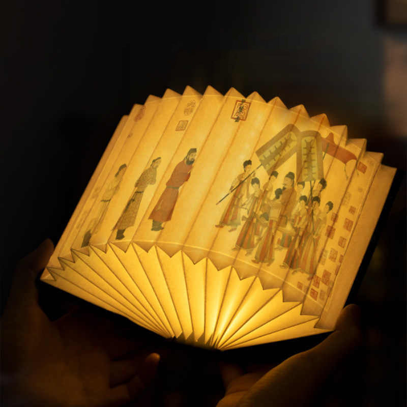 High-grade gift paper sculpture book lamp museum lamp cultural and creative picture personalized customization