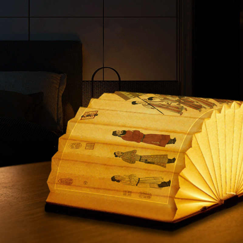 High-grade gift paper sculpture book lamp museum lamp cultural and creative picture personalized customization