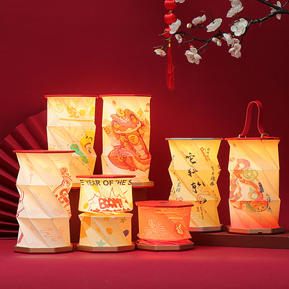 Chinese artwork ancient style paper art lamp·Customized high-end business gifts·China travel souvenirs·Book lamp