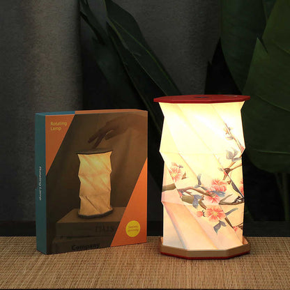 Creative rotating lamp·Foldable night light·Great holiday gift·Bedroom home lamp·Customizable