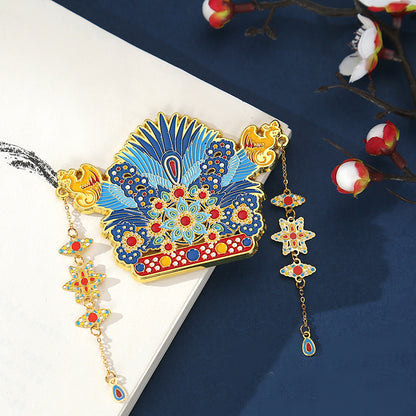 Palace Museum Metal Phoenix Crown Fridge Magnet, Beijing Cultural Souvenir Gift