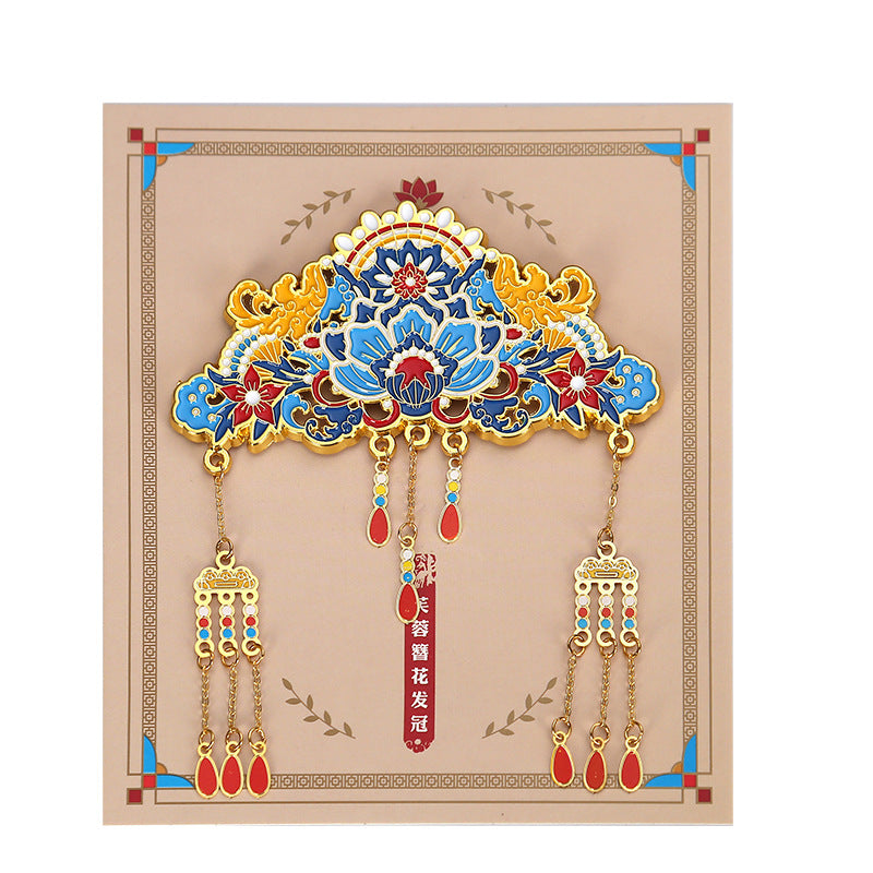 Palace Museum Metal Phoenix Crown Fridge Magnet, Beijing Cultural Souvenir Gift