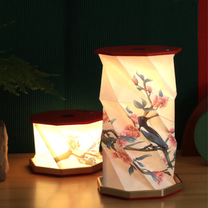 Creative rotating lamp·Foldable night light·Great holiday gift·Bedroom home lamp·Customizable