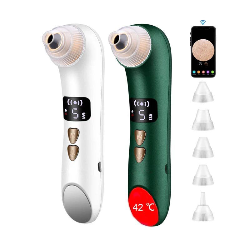 Blackhead instrument visualization heating cleansing pore cleaner electric blackheads pimples beauty instrument