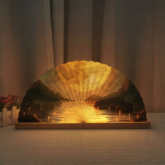 FanGlow – Custom Mid-Autumn Edition | Personalized Moon Festival Fan Lamp