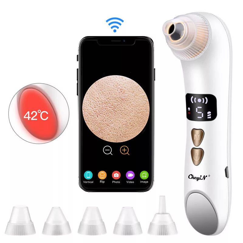 Blackhead instrument visualization heating cleansing pore cleaner electric blackheads pimples beauty instrument