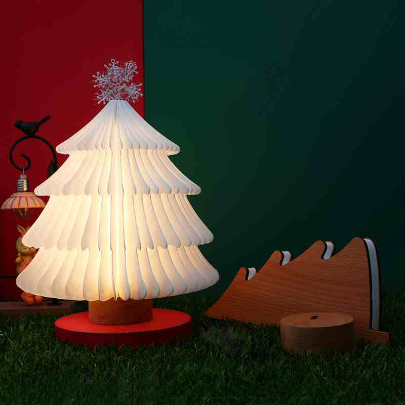 Christmas lights·Museum paper art lamps·Customized tree lamps·Ancient style Forbidden City cultural and creative desk lamp ornaments