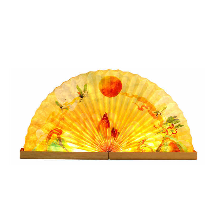 Mid-Autumn Festival gift box, national trend cultural and creative fan lamp, company event souvenir, group purchase gift, small batch can be customized