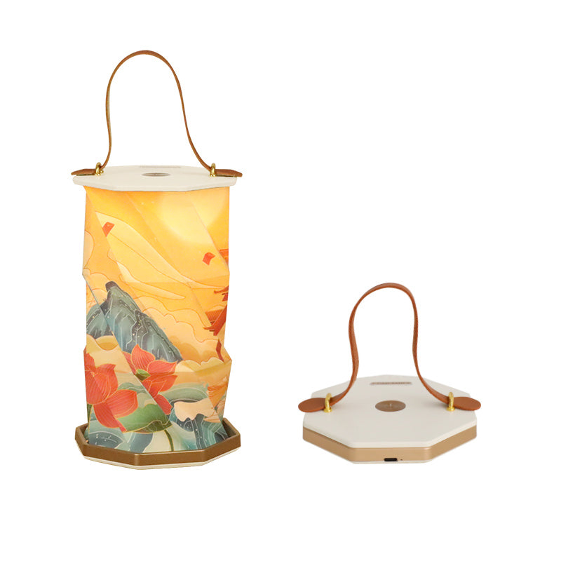 Fish Leaping Gantry Revolving Lamp·Creative Gifts·Advanced Blessing Night Light·Cultural and Creative Souvenirs