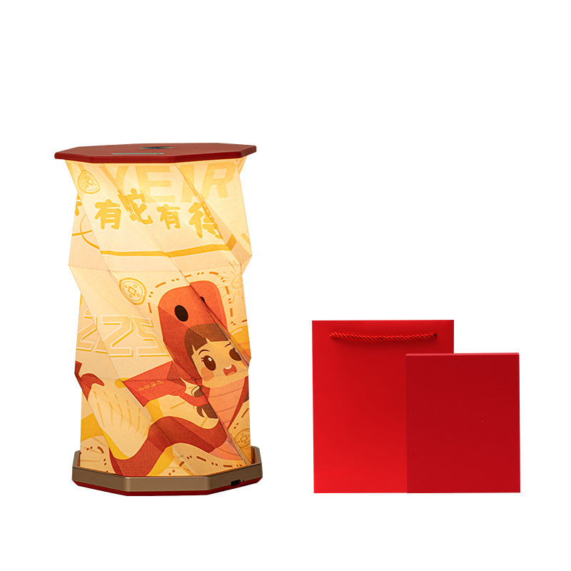 Chinese artwork ancient style paper art lamp·Customized high-end business gifts·China travel souvenirs·Book lamp