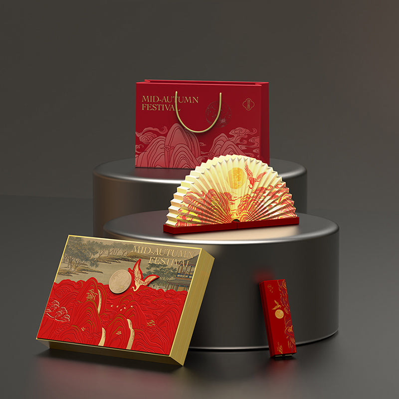 Mid-Autumn Festival ancient art design new creative book lamp gift box·Customizable LOGO·High-end business gifts