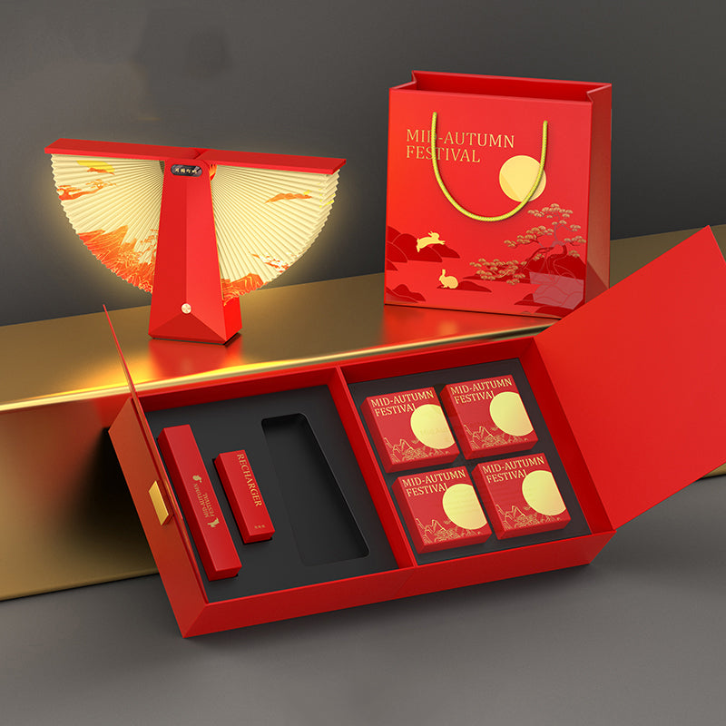 Mid-Autumn Festival ancient art design new creative book lamp gift box·Customizable LOGO·High-end business gifts