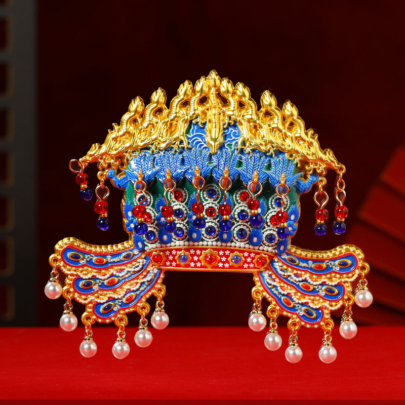 Empress Xiaoduan Phoenix Crown Fridge Magnet, Palace Museum Cultural Gift & Home Decor Souvenir