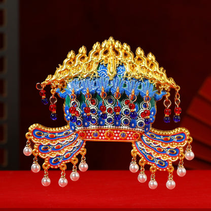 Empress Xiaoduan Phoenix Crown Fridge Magnet, Palace Museum Cultural Gift & Home Decor Souvenir