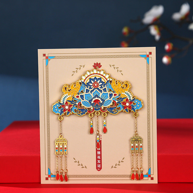 Palace Museum Metal Phoenix Crown Fridge Magnet, Beijing Cultural Souvenir Gift