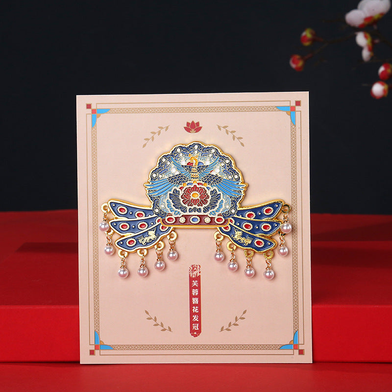 Palace Museum Metal Phoenix Crown Fridge Magnet, Beijing Cultural Souvenir Gift