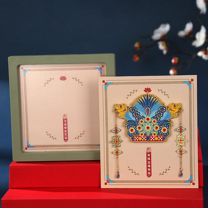 Palace Museum Metal Phoenix Crown Fridge Magnet, Beijing Cultural Souvenir Gift