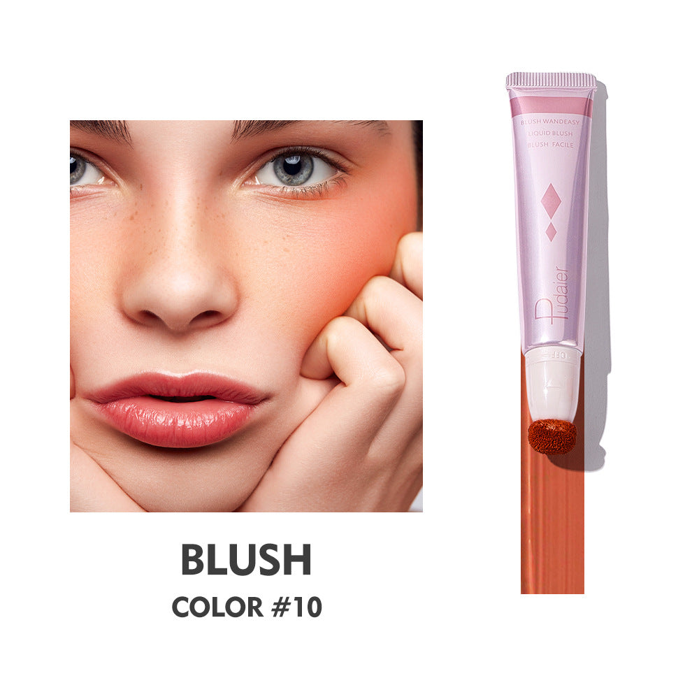 Pudaier Liquid Blush Highlighter Blush Matte Blush Cream Pearl Blush Stick