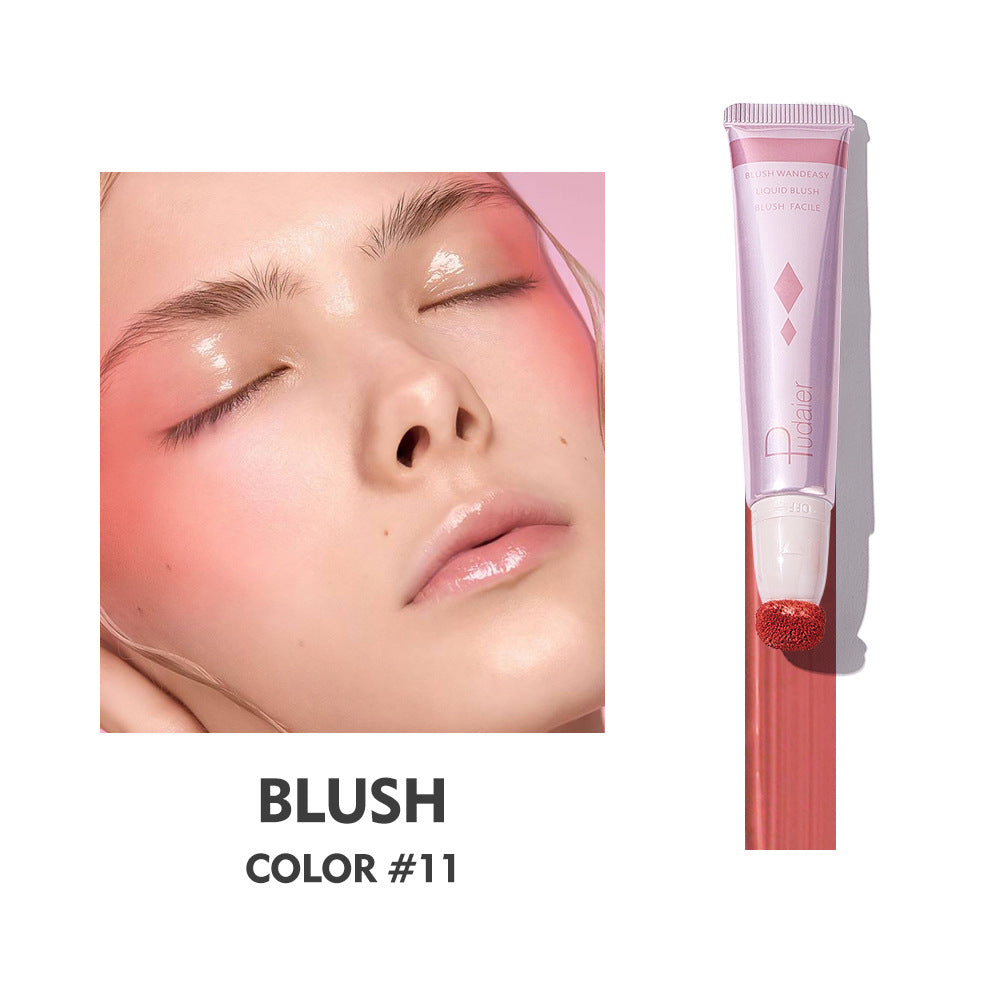 Pudaier Liquid Blush Highlighter Blush Matte Blush Cream Pearl Blush Stick