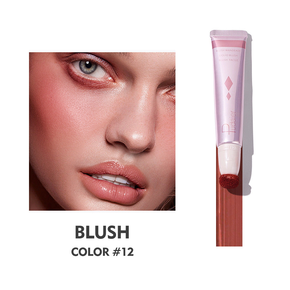 Pudaier Liquid Blush Highlighter Blush Matte Blush Cream Pearl Blush Stick