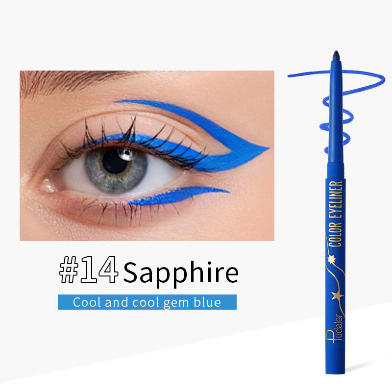 18 Colors Long-lasting Eye Liner Pencil Pigment White Colored Waterproof Eyeliner Pen Eye Cosmetics Makeup Tool Eye Shadow Pen