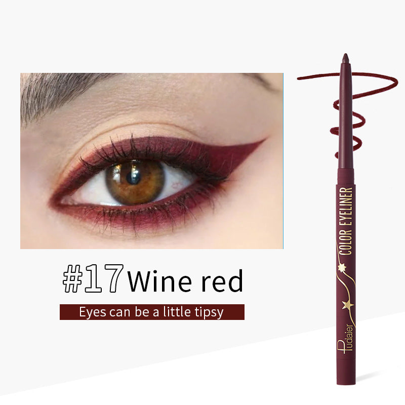 18 Colors Long-lasting Eye Liner Pencil Pigment White Colored Waterproof Eyeliner Pen Eye Cosmetics Makeup Tool Eye Shadow Pen