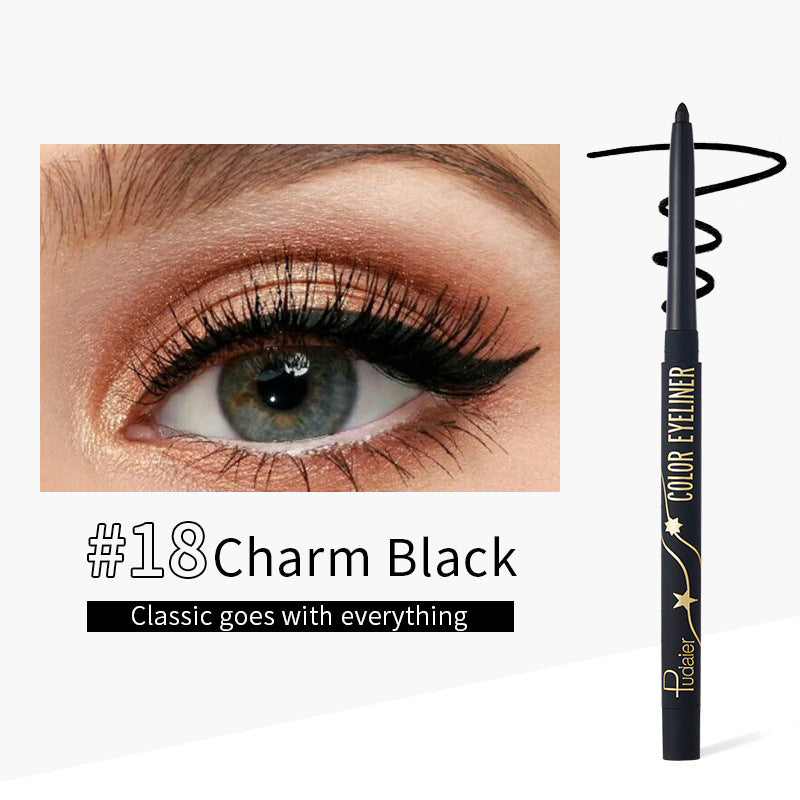 18 Colors Long-lasting Eye Liner Pencil Pigment White Colored Waterproof Eyeliner Pen Eye Cosmetics Makeup Tool Eye Shadow Pen