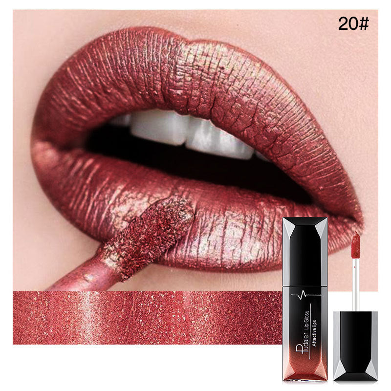 Pudaier Lips Matte Liquid Lipstick Make up Cosmetics Makeup Long-lasting Moisturizer Lip Gloss Maquiagem Waterproof Lipgloss Pen